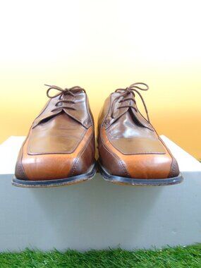 Vintage Giorgio Brutini Two Tone Leather Square Toe Dress Shoes 12M